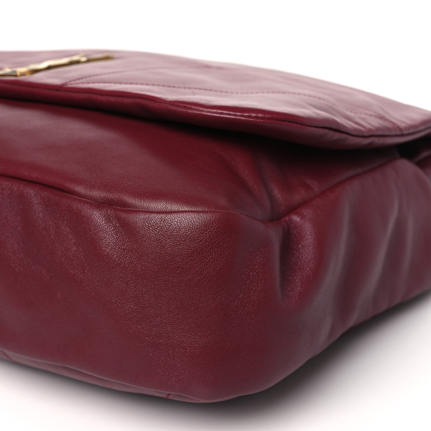 Saint Laurent Lambskin Matelasse Monogram Large Jamie 4.3 New Dark Bordeaux 10 of 10