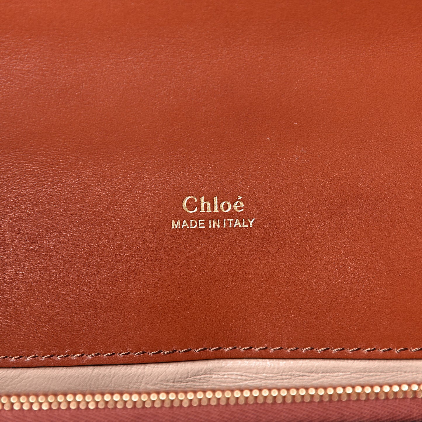 Shiny Goatskin Calfskin Aby Chain Shoulder Bag Sepia Brown