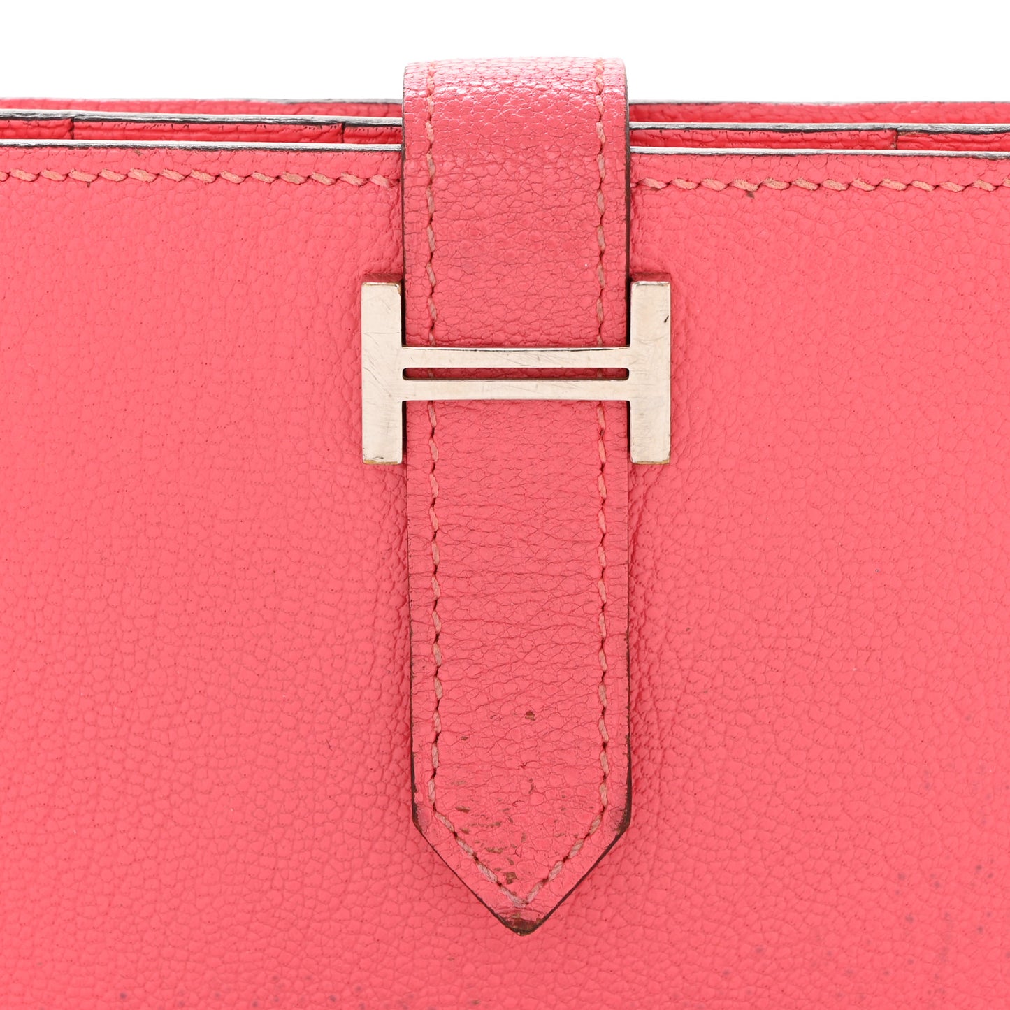 Chèvre Mysore Bearn Gusset Wallet Rose Lipstick