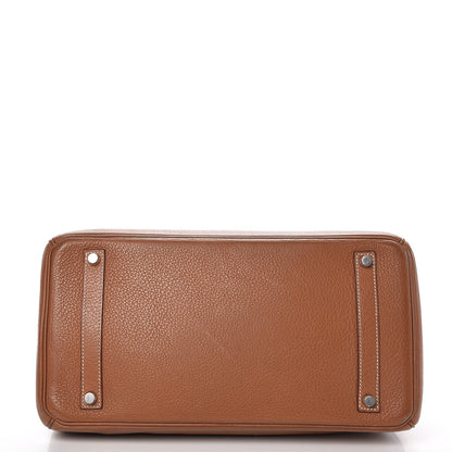 Hermes Taurillon Clemence Birkin 35 Gold 6 of 43