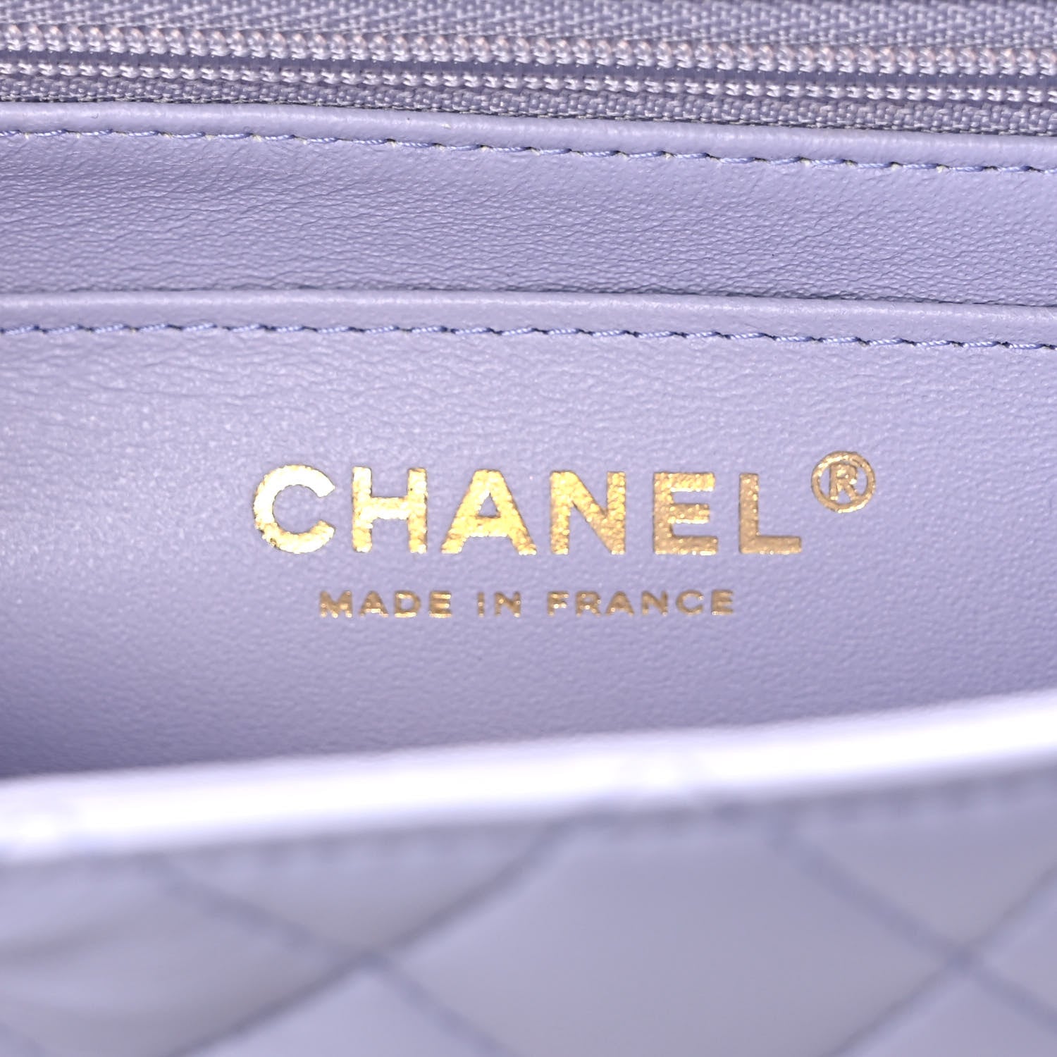 Chanel Lambskin Quilted Mini Top Handle Rectangular Flap Light Purple 6 of 10