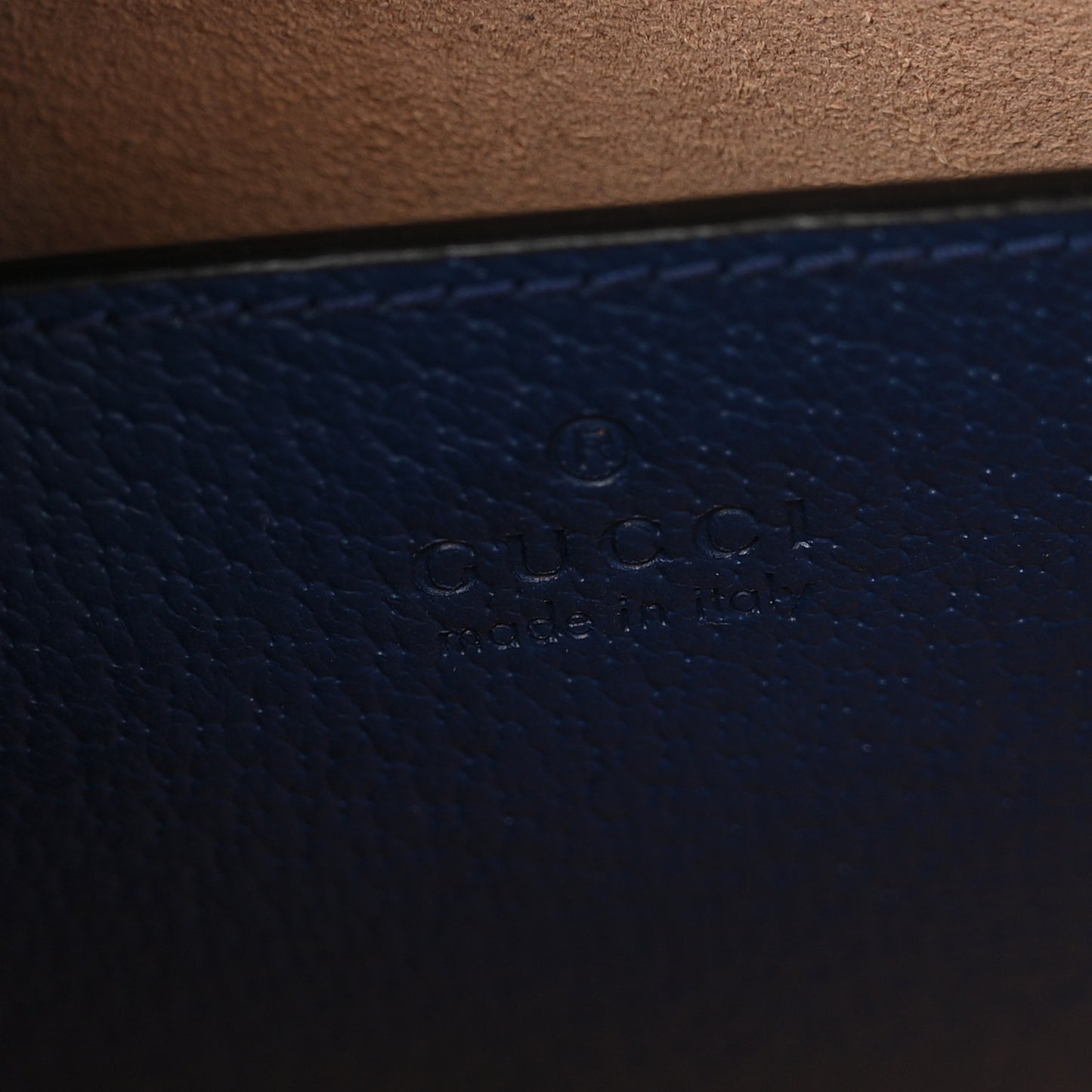 Textured Dollar Calfskin Web Small Diana Tote Bag Royal Crop