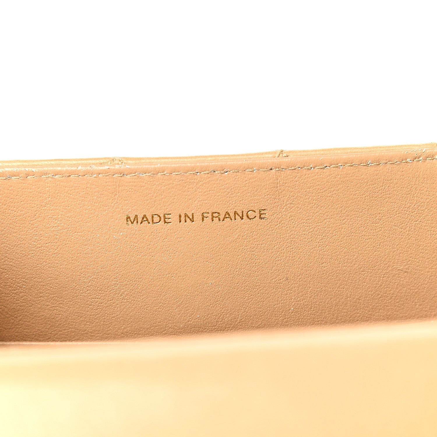 Chanel Lambskin Stitched Top Handle Flap Bag Beige 6 of 9