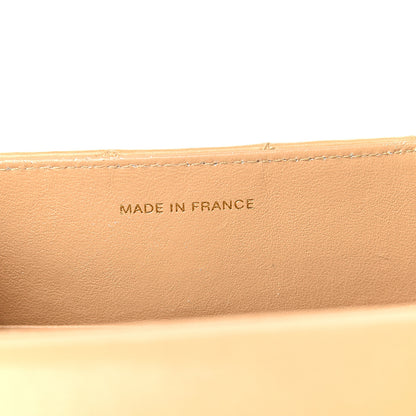 Chanel Lambskin Stitched Top Handle Flap Bag Beige 6 of 9