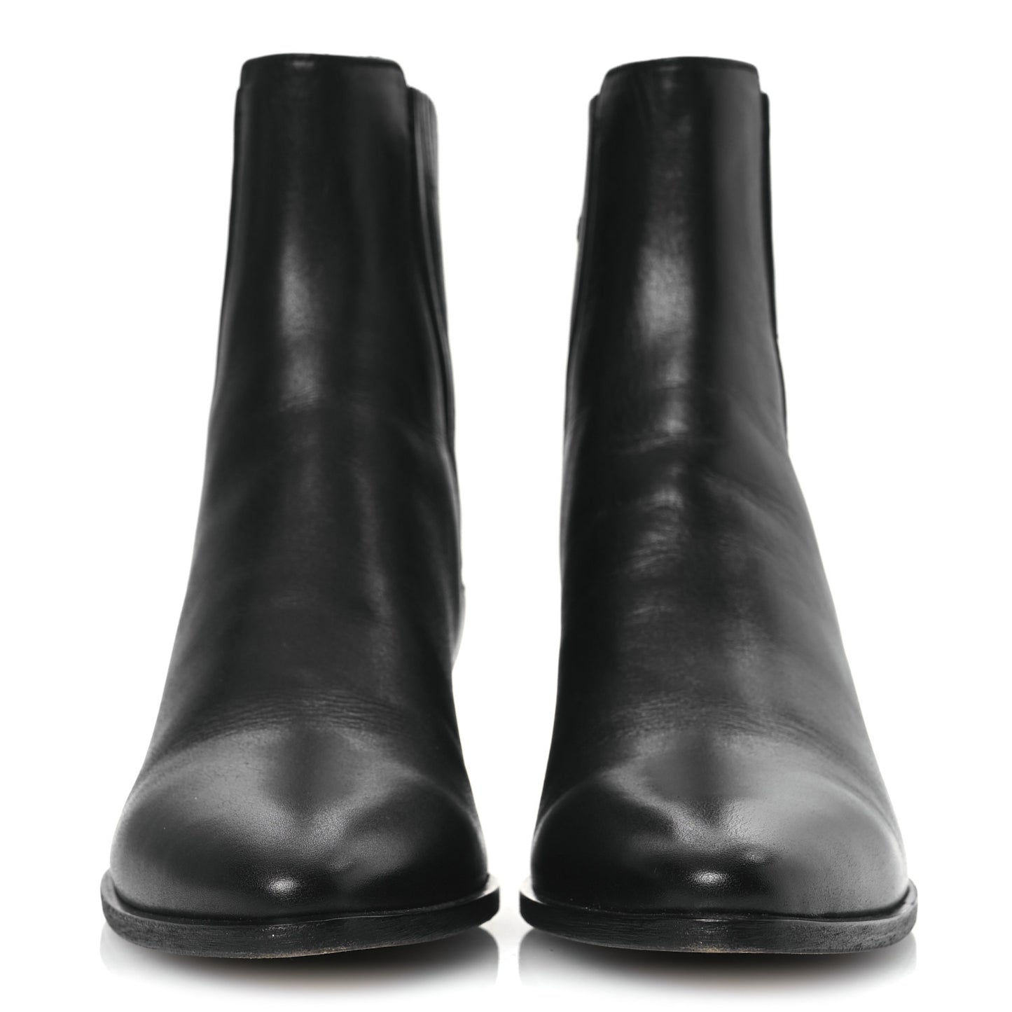 Calfskin Brit Souple Ankle Boots 37.5 Black