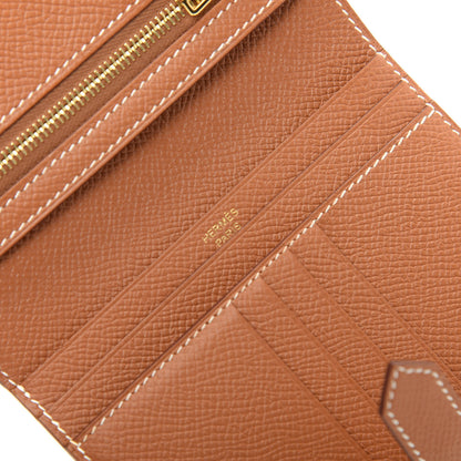 Hermes Epsom Bearn Compact Wallet Gold 6 of 7