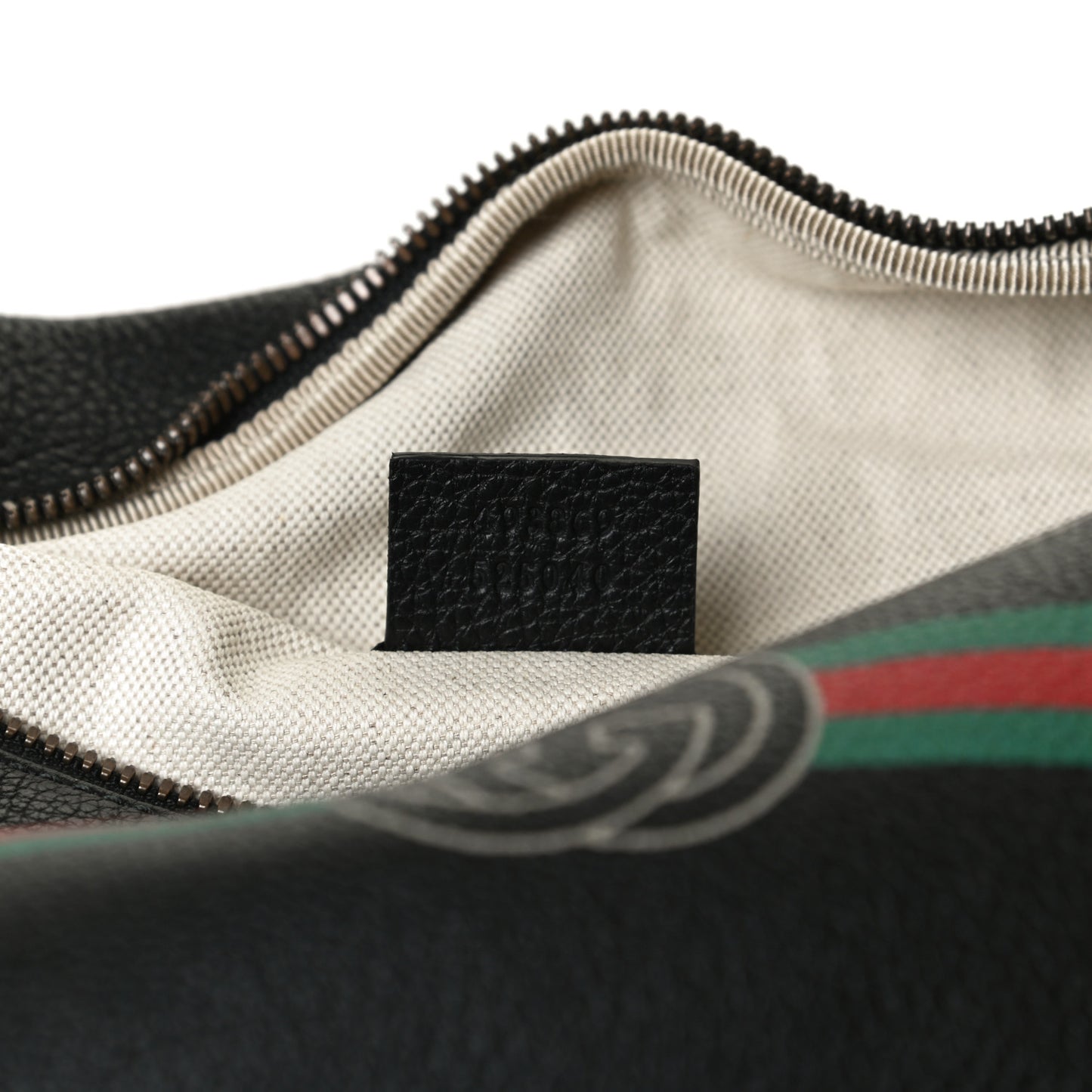 Grained Calfskin Logo Belt Bag Black