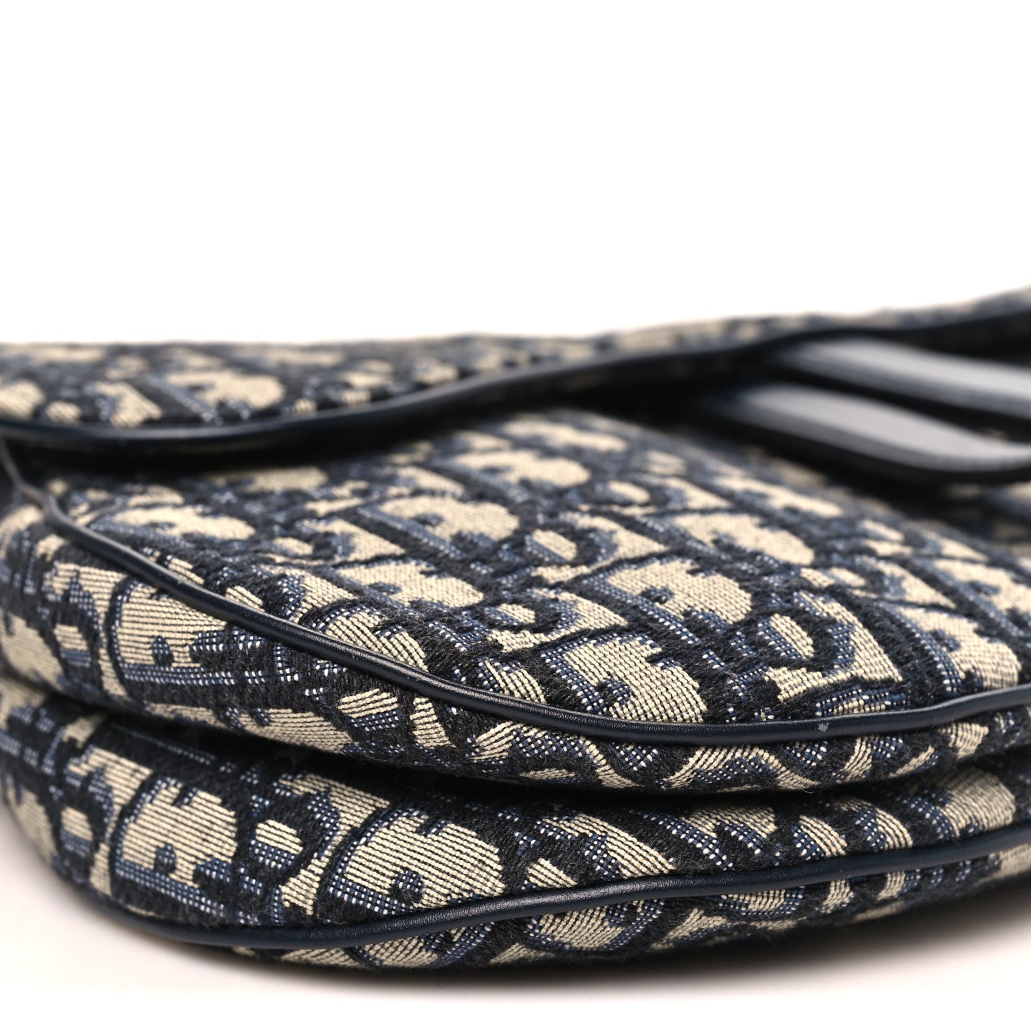 Christian Dior Oblique Saddle Bag Blue 9 of 13
