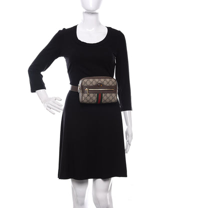 Gucci GG Supreme Monogram Web Small Ophidia Belt Bag 75 30 Dark Brown 2 of 10