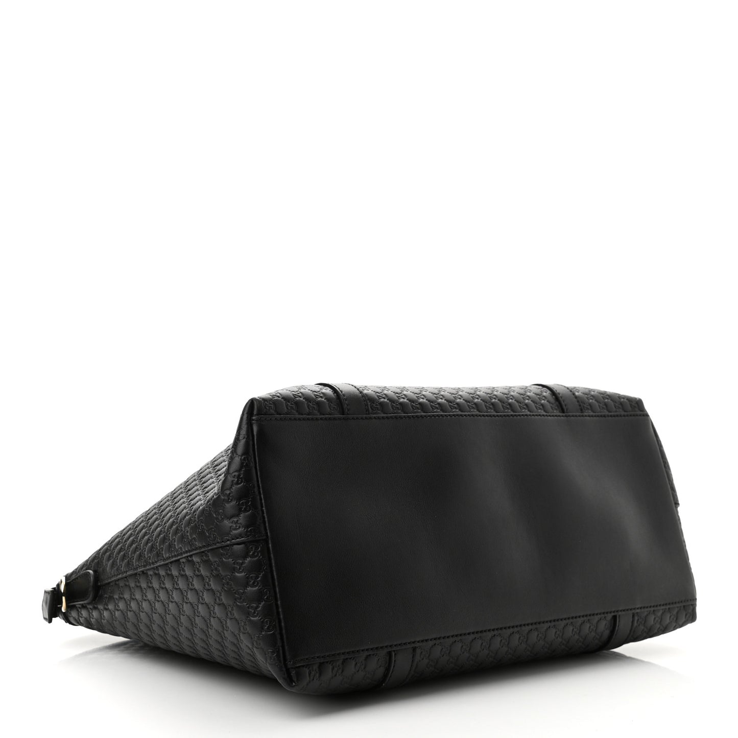 Soft Microguccissima Large Dome Satchel Black