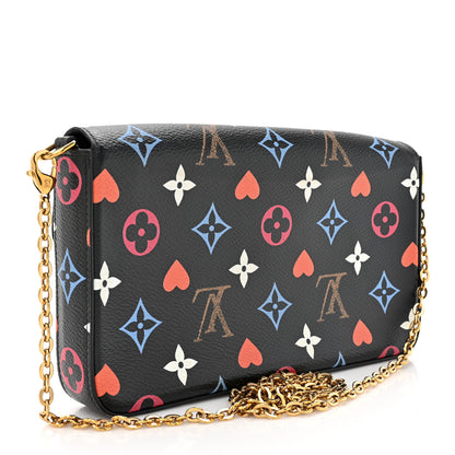 Louis Vuitton Game On Felicie Chain Wallet Black 4 of 14