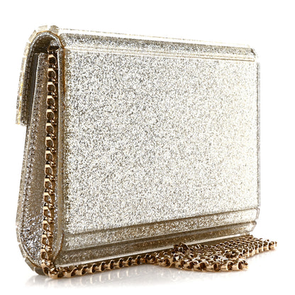 Jimmy Choo Acrylic Glitter Micro Candy Clutch Gold 3 of 10