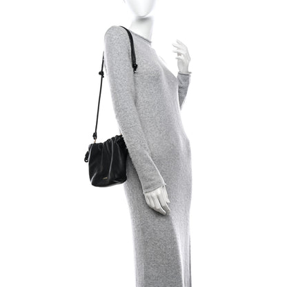 Loewe Mellow Nappa Donut Chain Mini Flamenco Knot Clutch Black 2 of 10