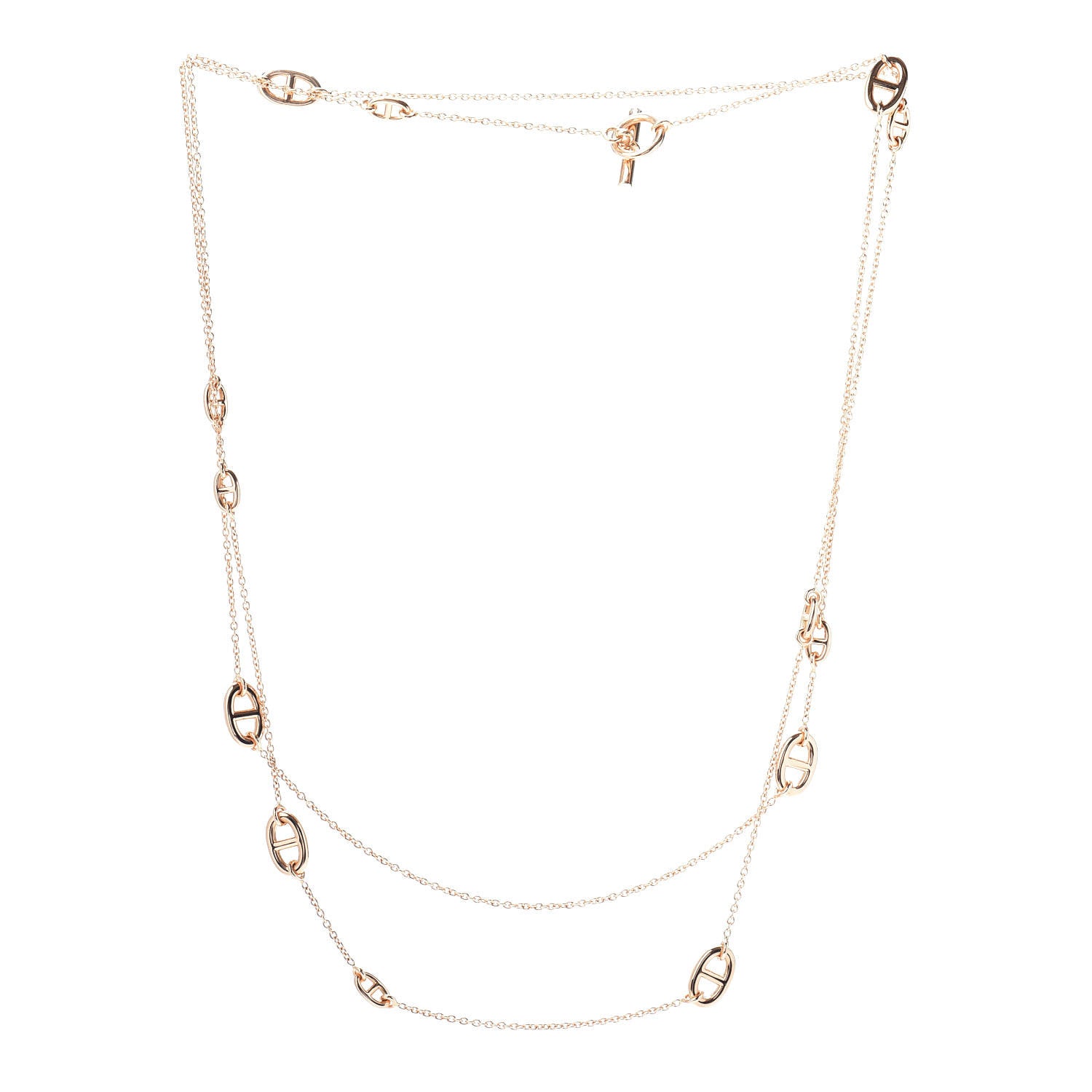 Hermes 18K Rose Gold PM Farandole Necklace 120 3 of 4