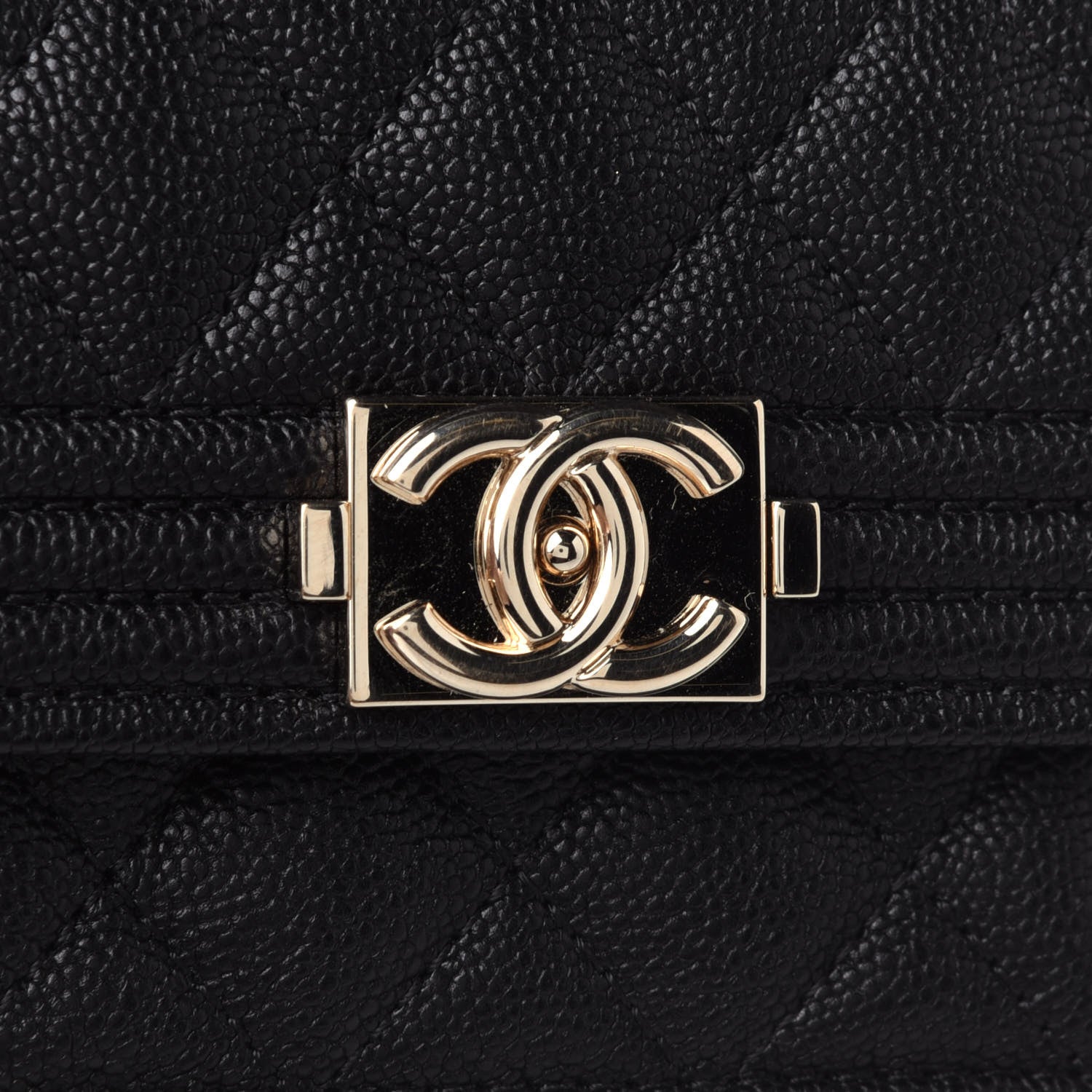 Chanel Caviar Quilted Small Boy Flap Wallet Black 12 of 13