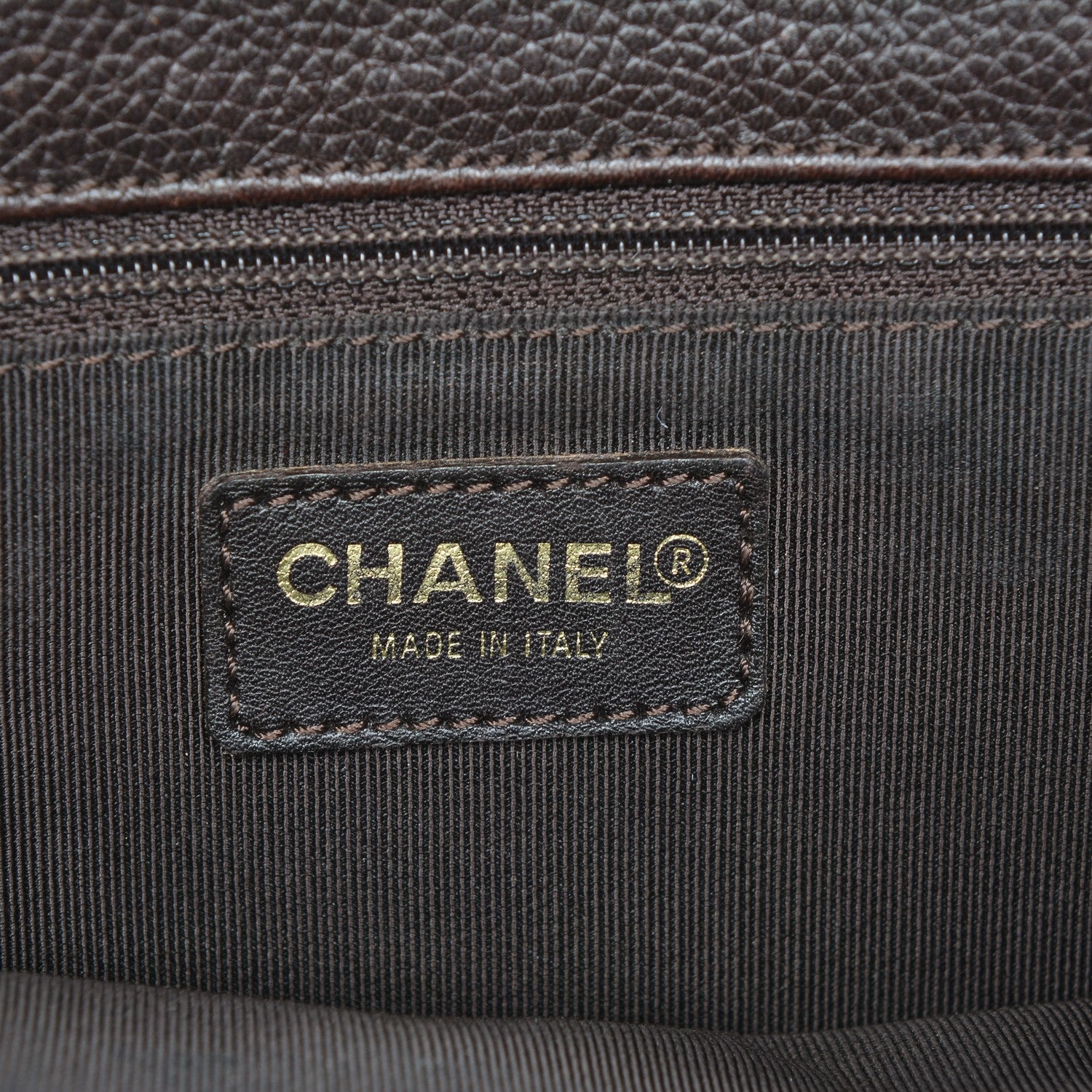 Chanel Calfskin Tall Cerf Tote Brown 6 of 25