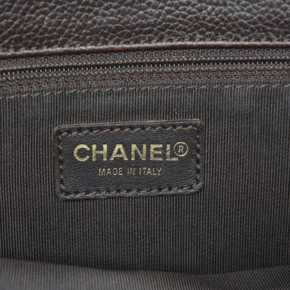 Chanel Calfskin Tall Cerf Tote Brown 6 of 25