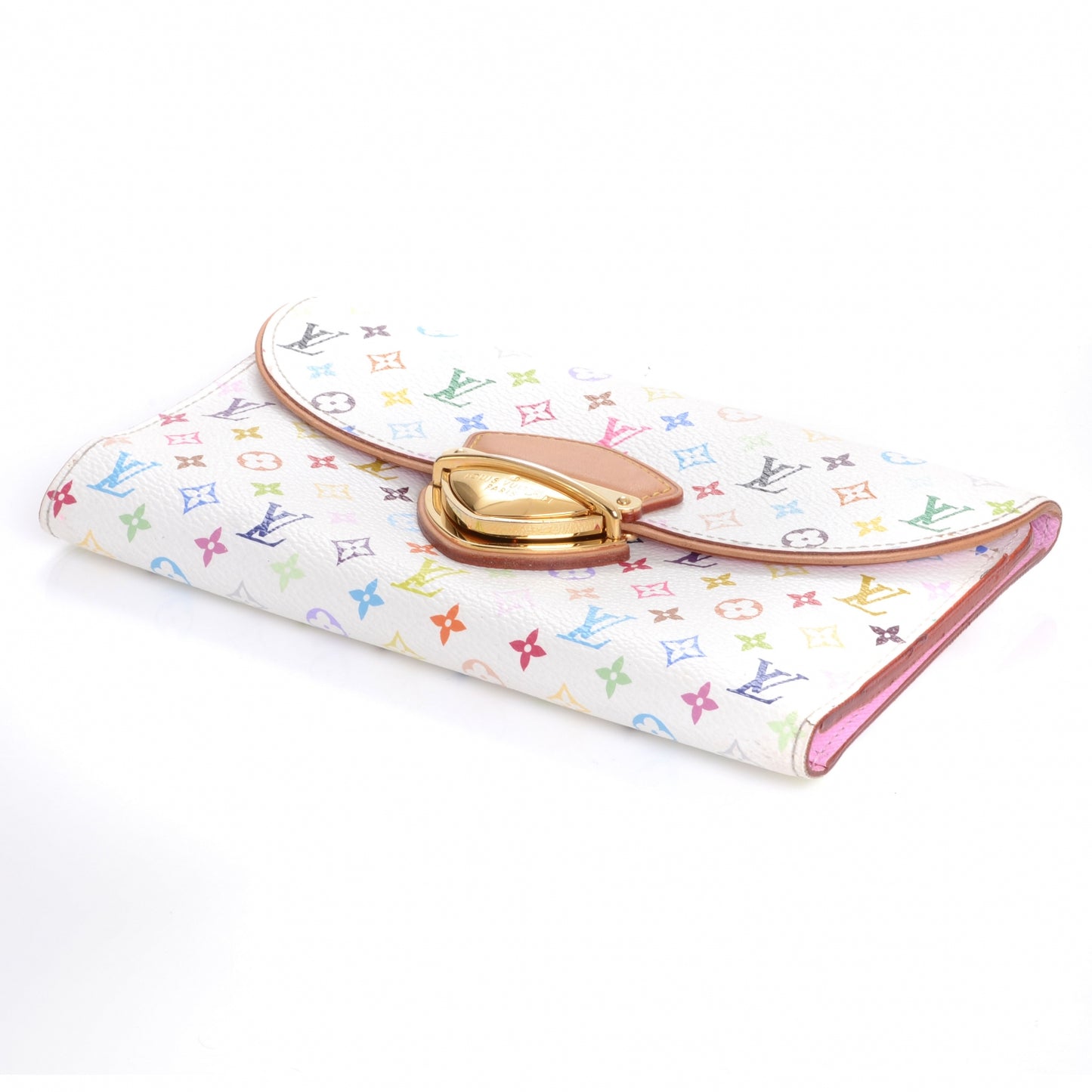 Monogram Multicolor Eugenie Wallet White