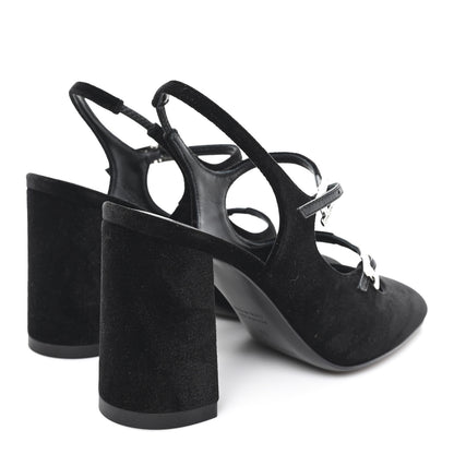 Hermes Velvet Jackie 90 Pumps 36 Black 5 of 10