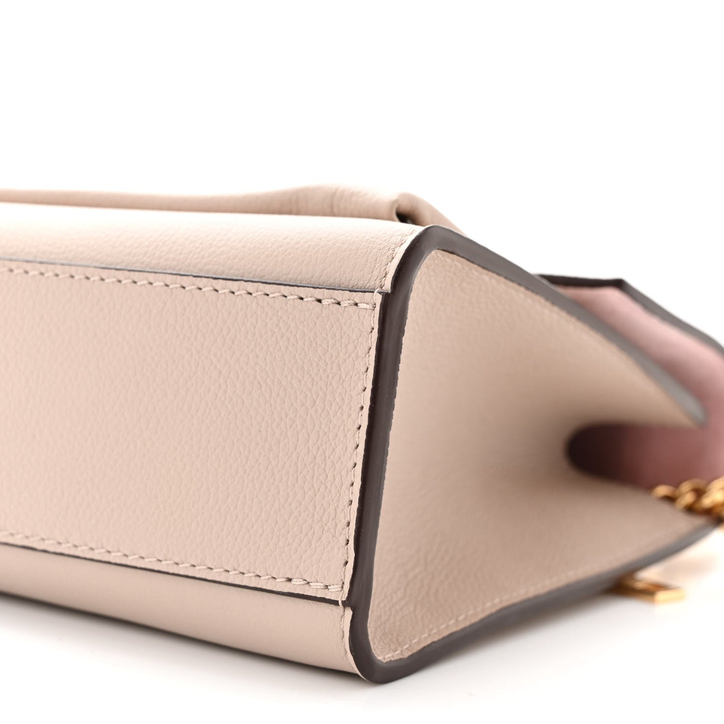 Soft Calfskin Mylockme Chain Bag BB Greige