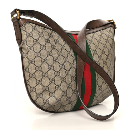 Gucci GG Supreme Monogram Web Small Ophidia Half Moon Hobo Brown 2 of 7