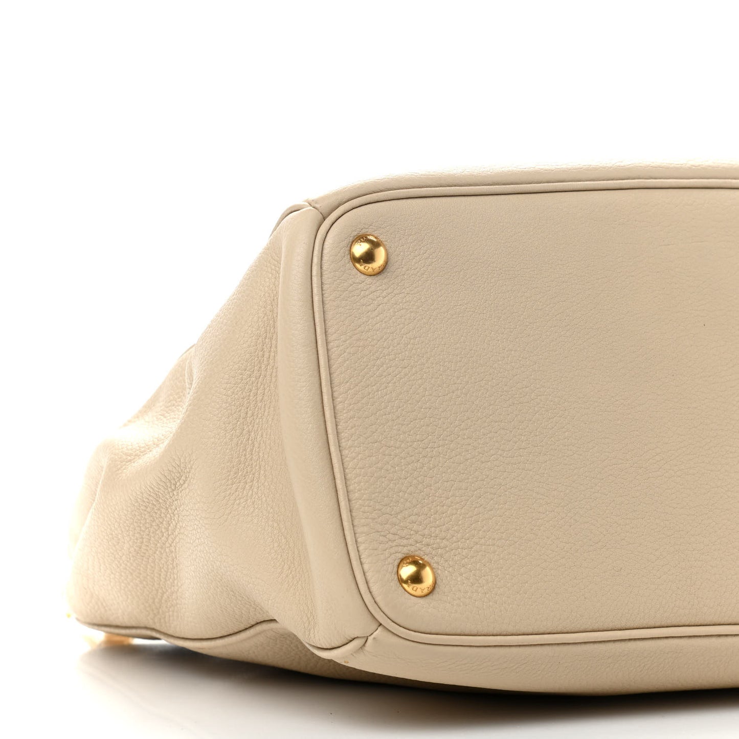 Vitello Daino Large Double Zip Tote Sabbia