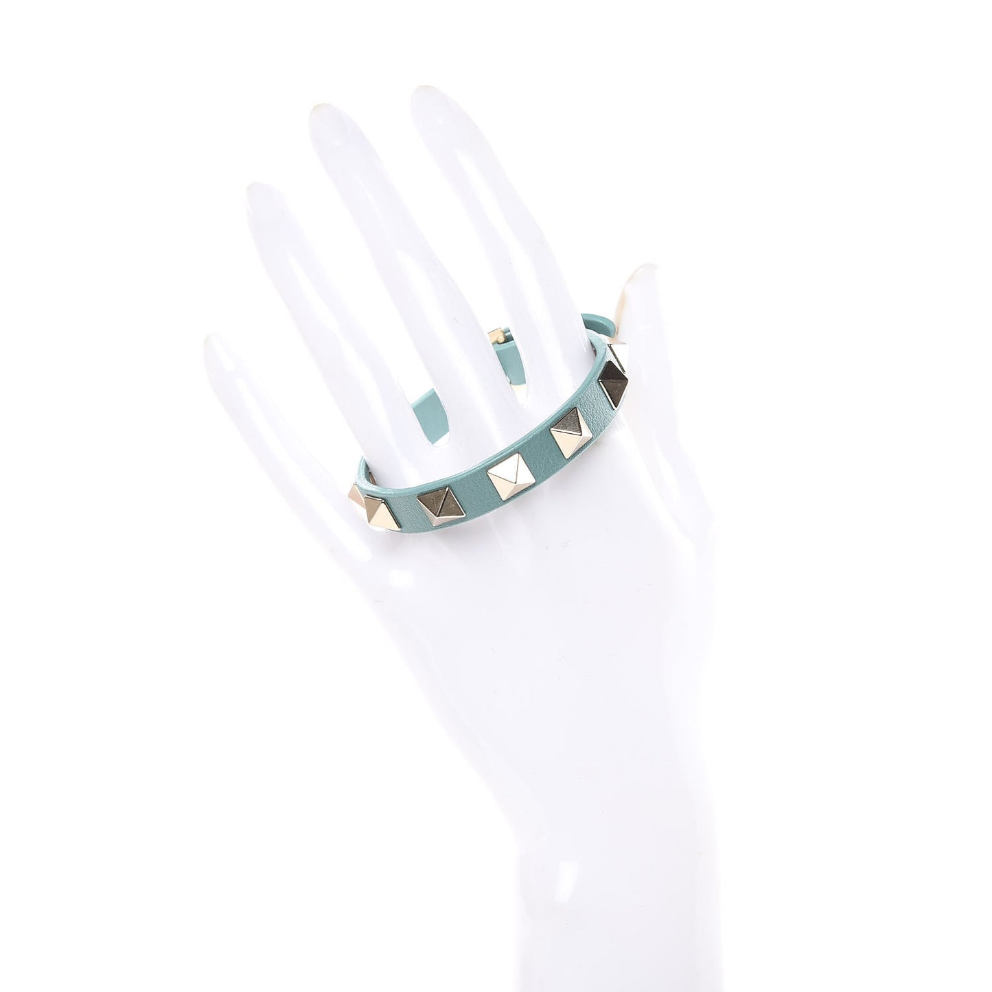 Vitello Rockstud Bracelet Blue