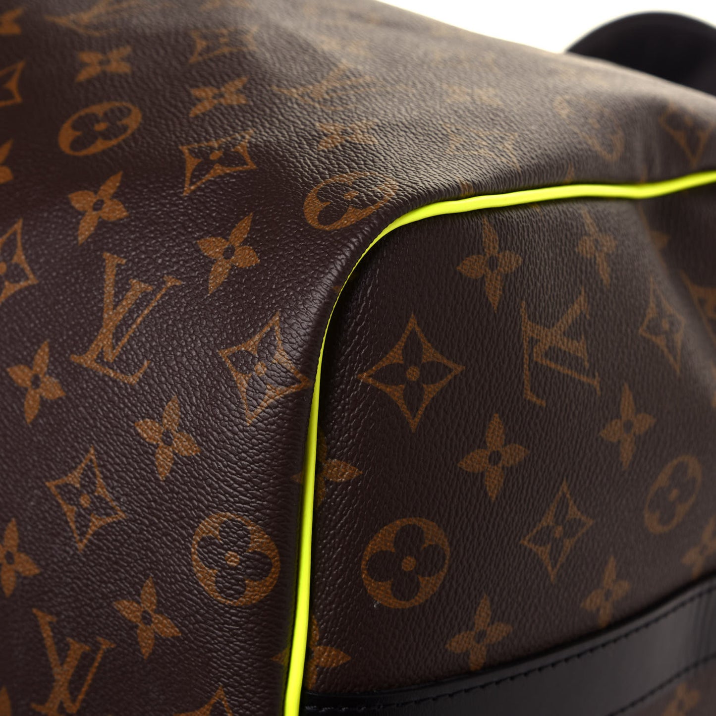 Monogram Macassar Keepall Bandouliere 50 Florescent Yellow