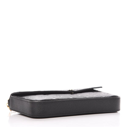 Louis Vuitton Empreinte Pochette Felicie Chain Wallet Black 5 of 11