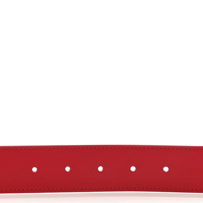Louis Vuitton Calfskin 35mm LV New Wave Belt 80 32 Red 7 of 8