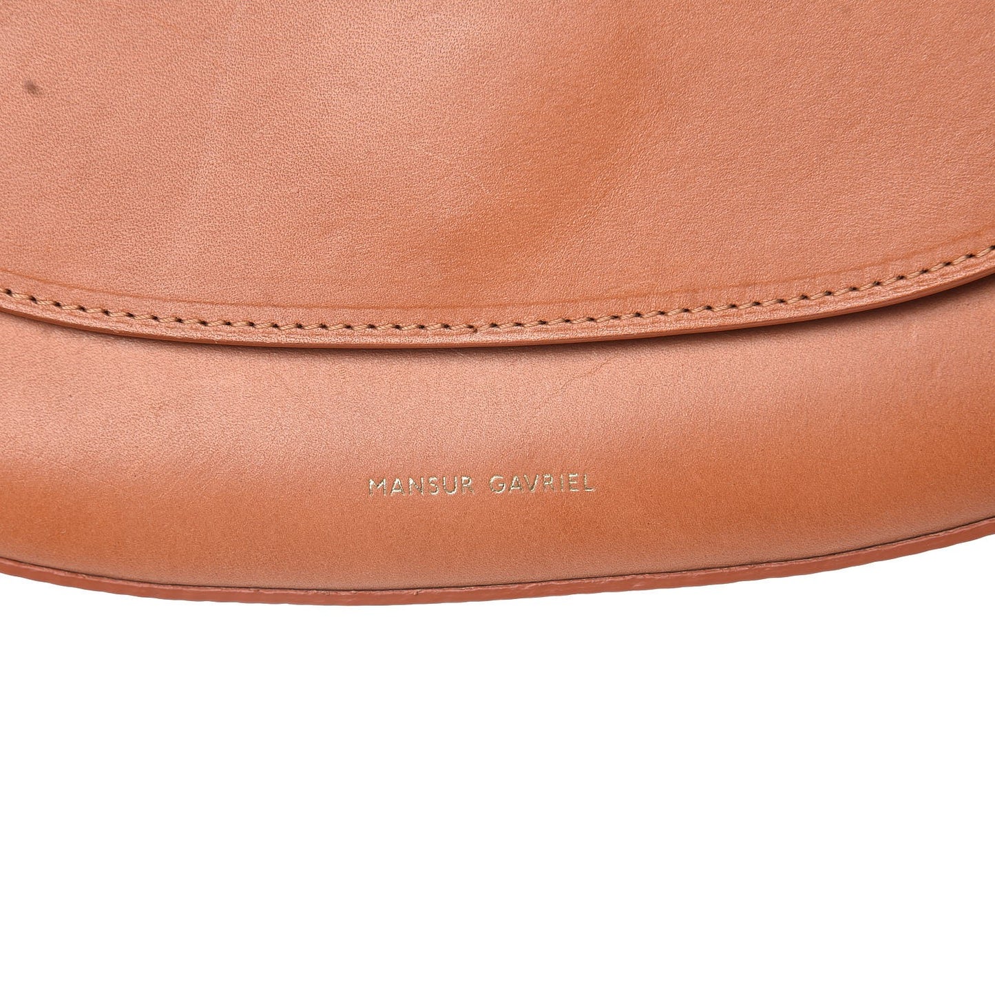 Calfskin Flap Crossbody Bag Cammello