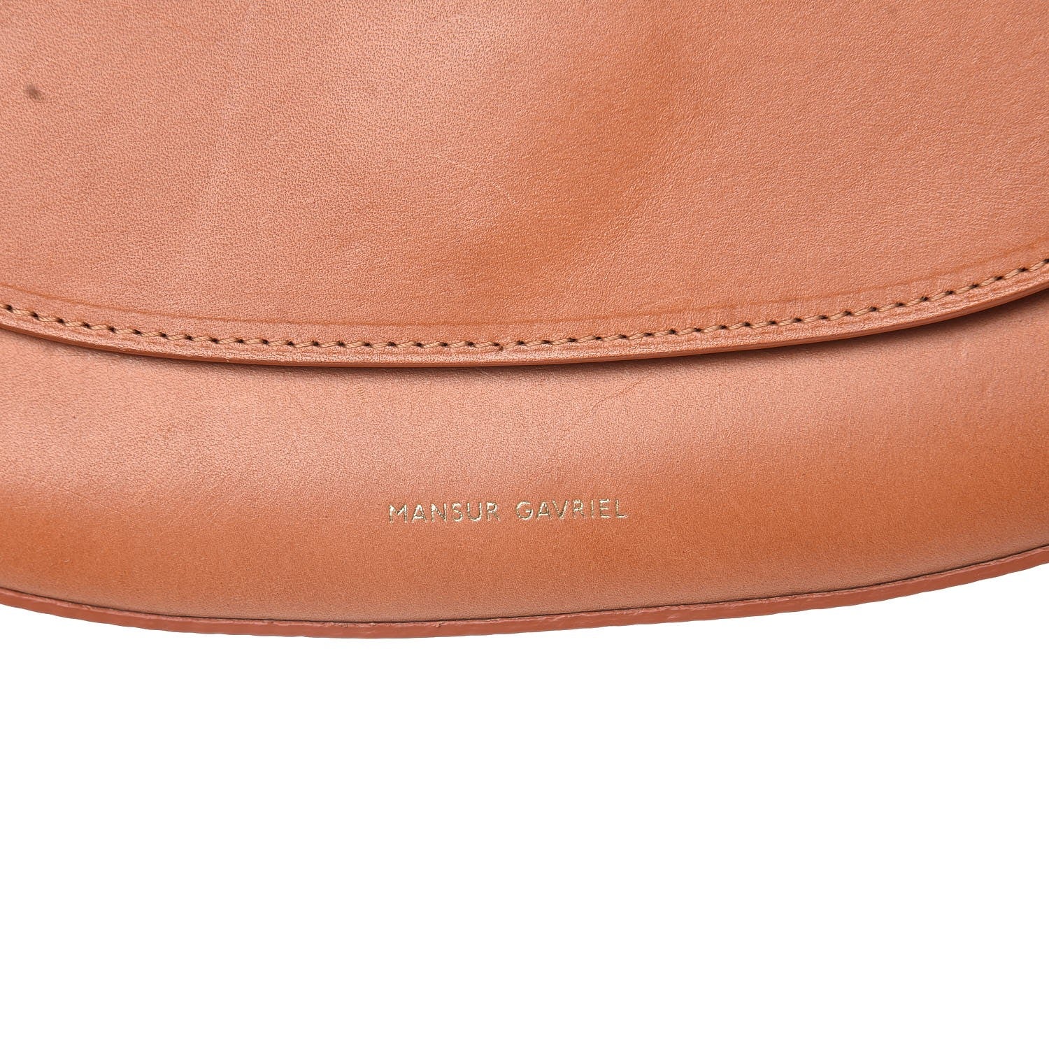 Mansur Gavriel Calfskin Flap Crossbody Bag Cammello 7 of 9