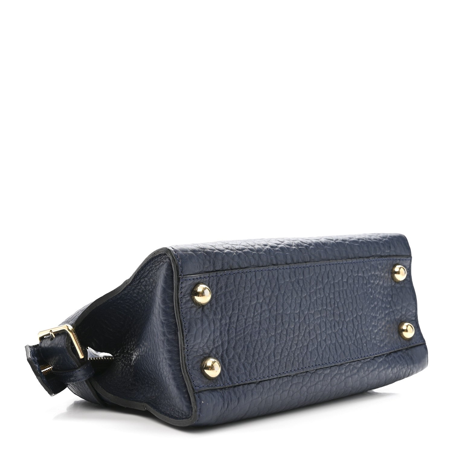 Burberry Signature Grain Small Clifton Bag Navy Blue 4 of 14