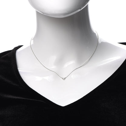 Tiffany Platinum Diamond .14ct Elsa Peretti Diamonds by the Yard Pendant Necklace 2 of 6