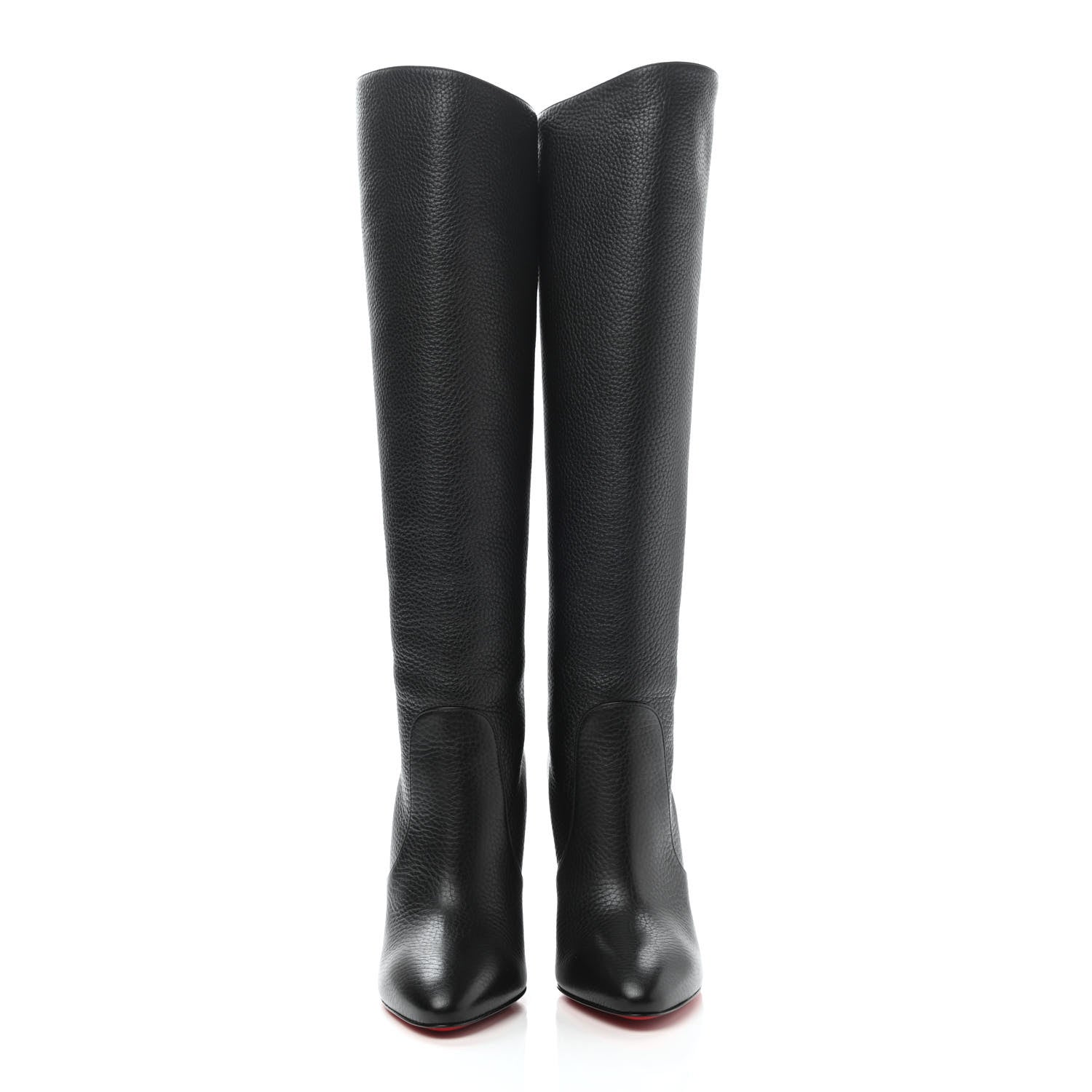 Christian Louboutin Calfskin Civiliza 100 Boots 36.5 Desert Black 2 of 7
