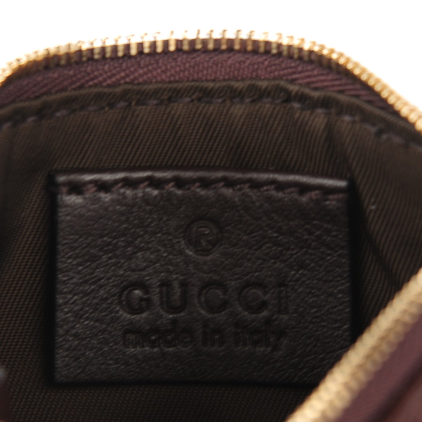 Guccissima Key Case Chocolate