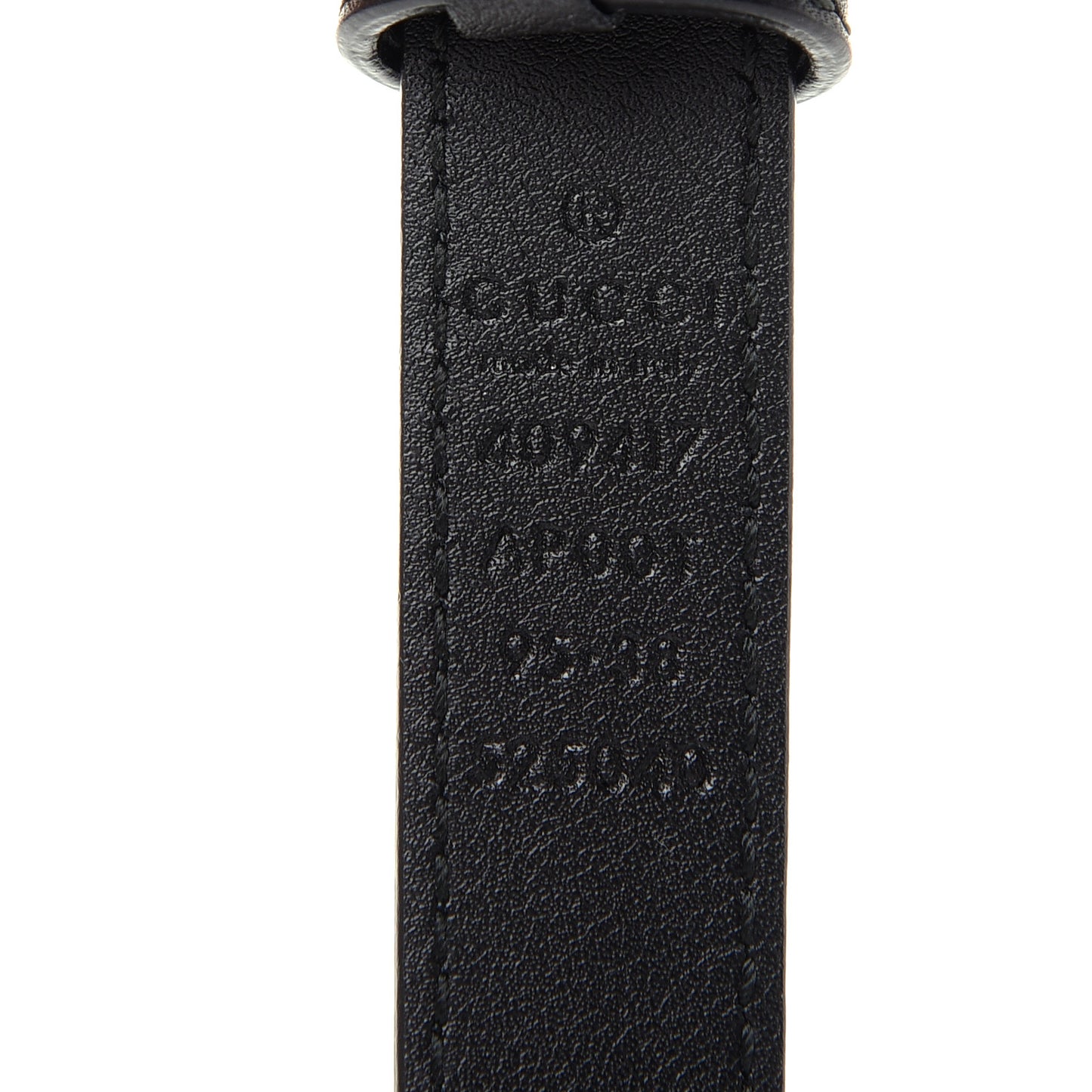 Calfskin Double G 20mm Belt 95 38 Black