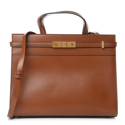 Saint Laurent Calfskin Small Manhattan Shopper Tote Brick 1 of 10
