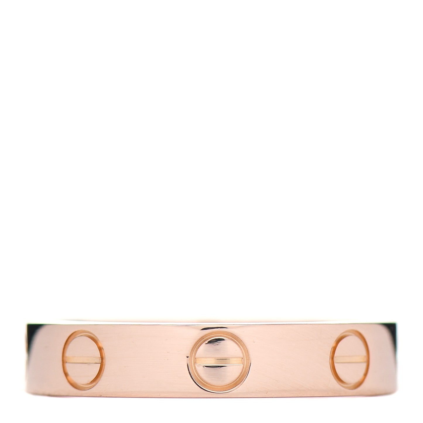18K Pink Gold 3.5mm LOVE Wedding Band Ring 49 4.75
