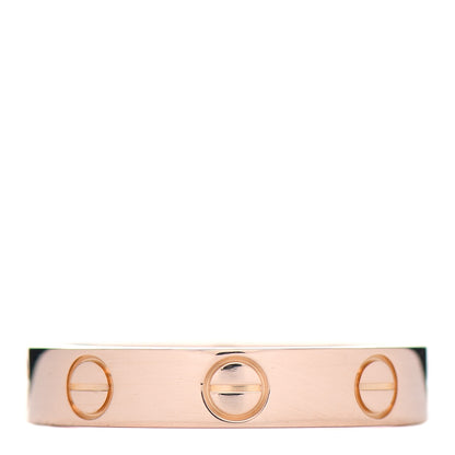 Cartier 18K Pink Gold 3.5mm LOVE Wedding Band Ring 49 4.75 1 of 5