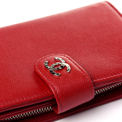 Chanel Caviar Sevruga Zip Pocket Wallet Red 11 of 11