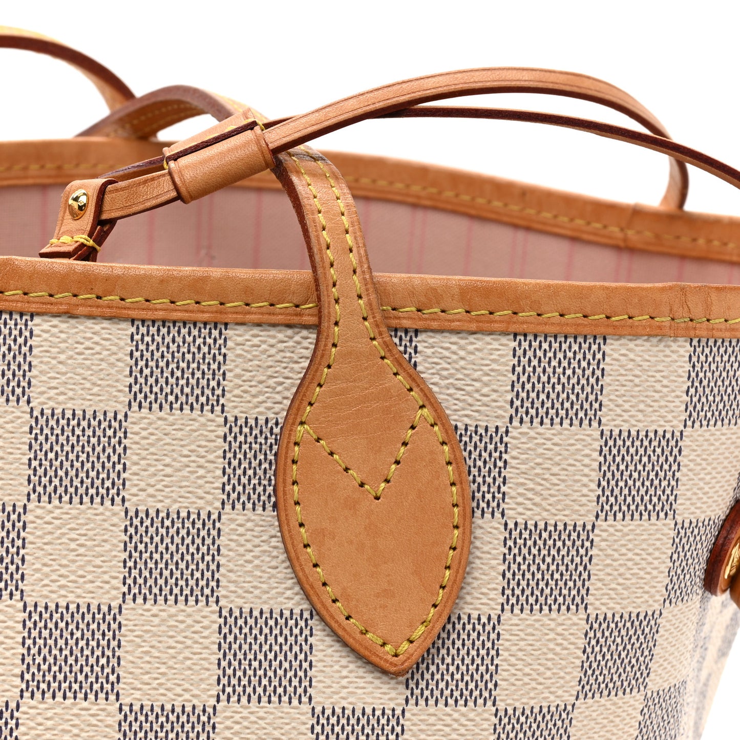 Damier Azur Neo Neverfull MM Rose Ballerine