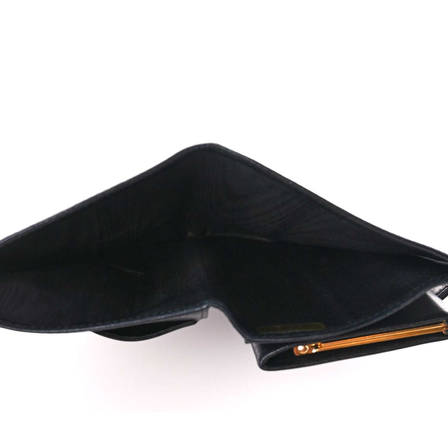 Caviar Timeless CC Zipped Pocket Wallet Black