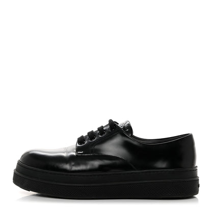 Prada Vitello Soft Low Top Sneakers 40.5 Black 1 of 8
