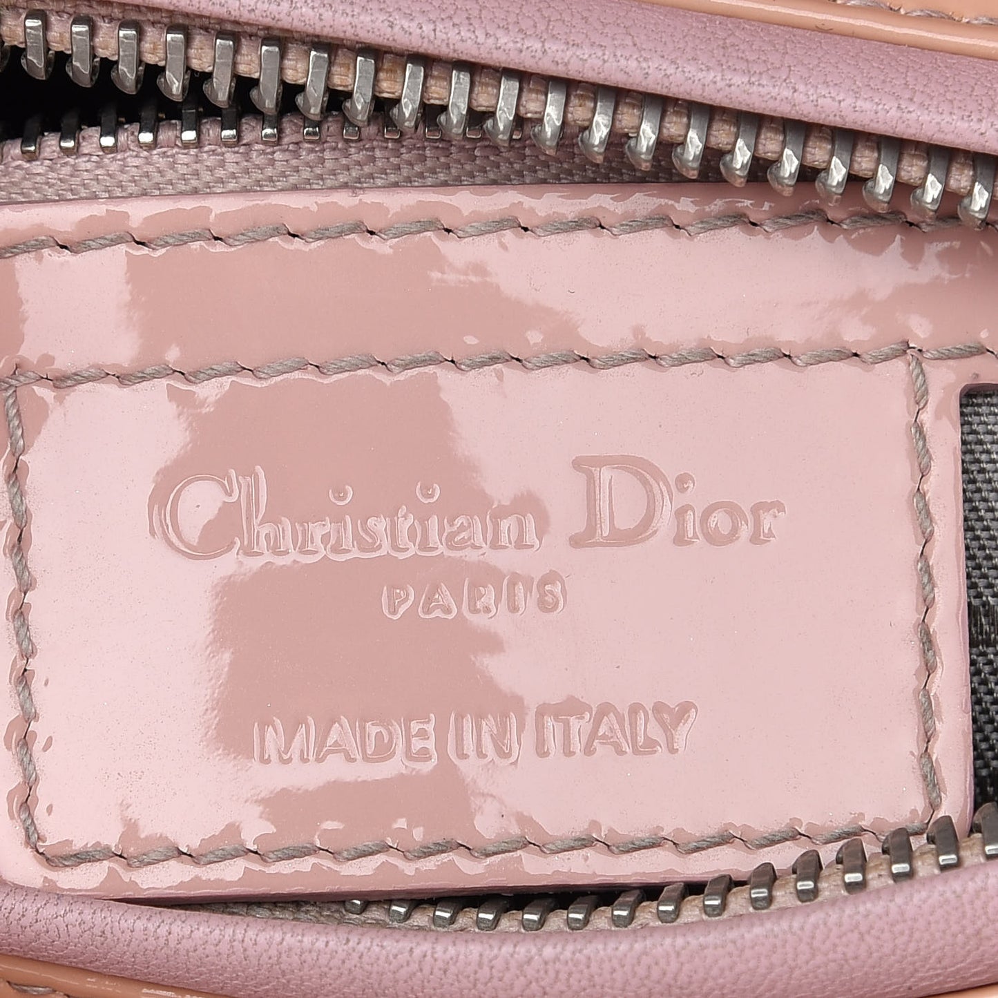 Patent Cannage Medium Lady Dior Rose Clair