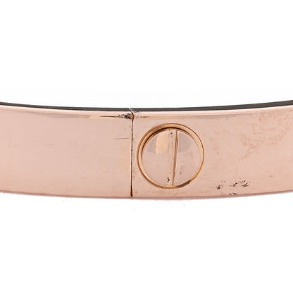 Cartier 18K Pink Gold 4 Diamond LOVE Bracelet 17 8 of 8