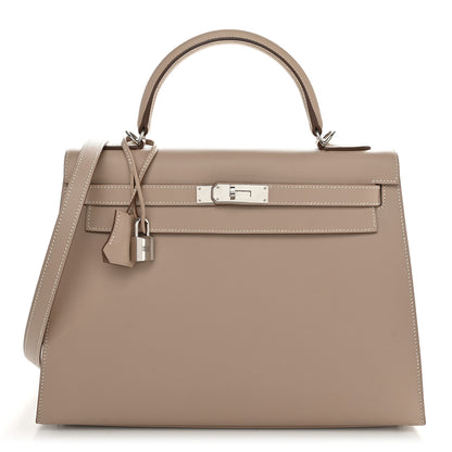 Hermes Grain d'H Kelly Sellier 32 Argile 1 of 13