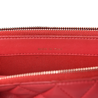 Chanel Lambskin Quilted Small Clutch With Chain Dark Pink 7 of 11