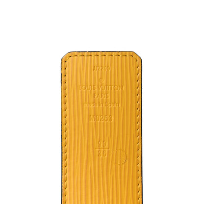 Louis Vuitton Monogram Eclipse Epi 40mm LV Initiales Reversible Belt 90 36 Yellow 5 of 8