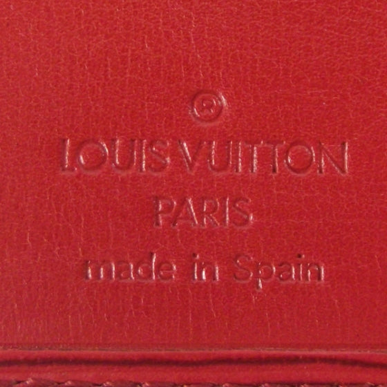 Louis Vuitton Epi Checkbook Organizer Wallet Red 6 of 8